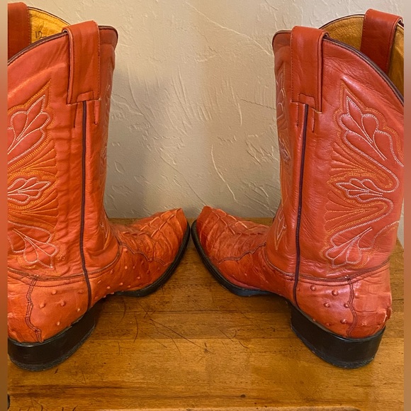 Pastizal Croc Ostrich Brown Leather Boots Mexico Mens Mexico Sz 7 / US S… main image 4
